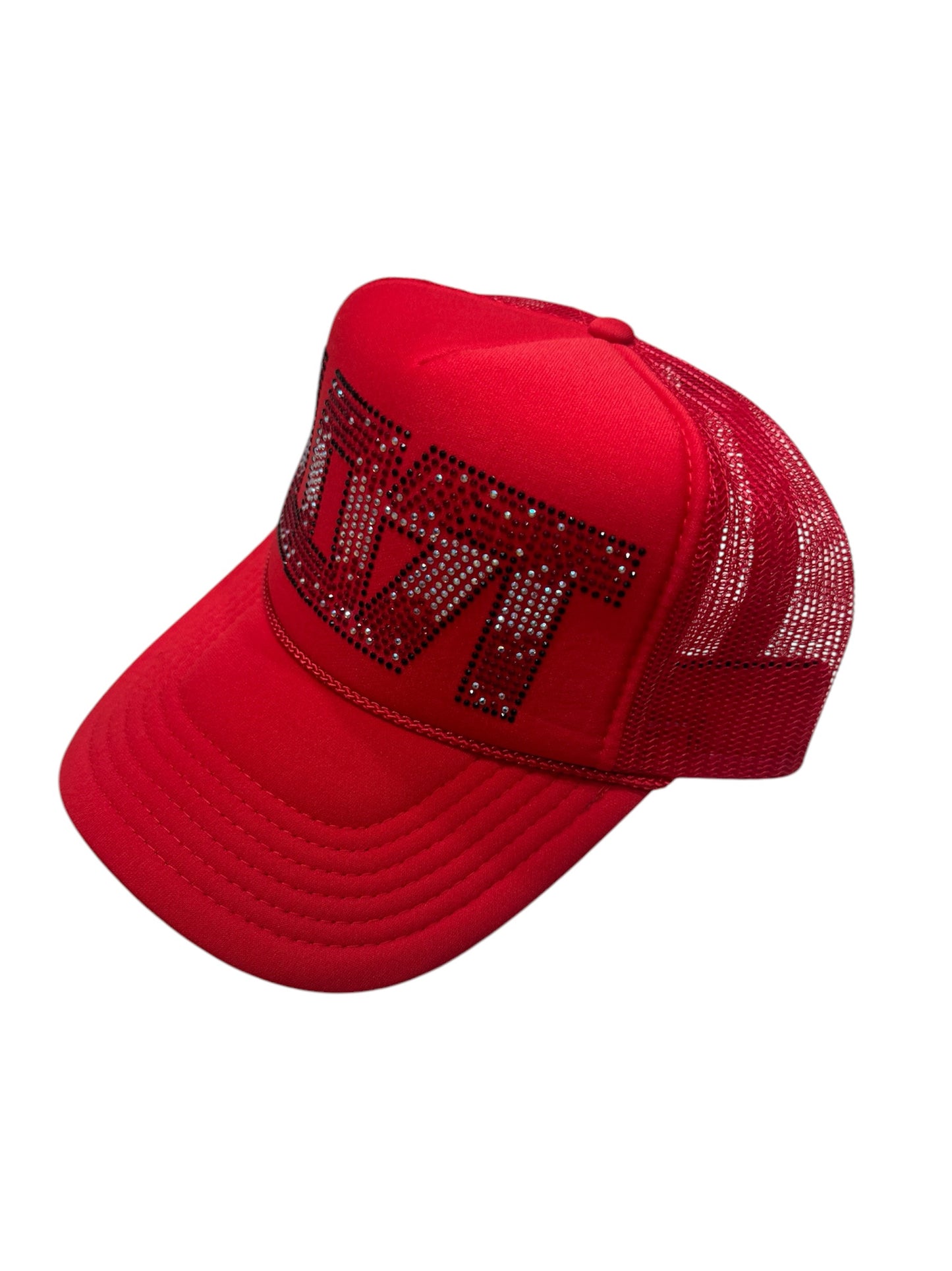 SAMPLE RED RHINESTONE TRUCKER (2022)